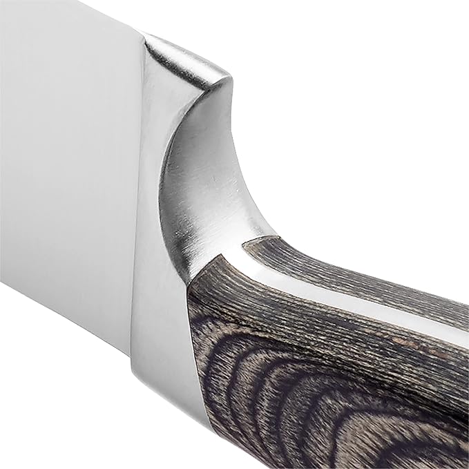 Schmidt Brothers -Bonded Ash- 15-Piece Knife Set, High-Carbon Stainless Steel Cutlery with Downtown Acacia and Acrylic Magnetic Knife Block and Knife Sharpener