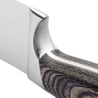 Schmidt Brothers -Bonded Ash- 15-Piece Knife Set, High-Carbon Stainless Steel Cutlery with Downtown Acacia and Acrylic Magnetic Knife Block and Knife Sharpener