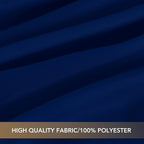 sancua Navy Blue Round Tablecloths 90 Inch, 6 Pack - Circle Fabric Cloth Table Cloths for Wedding Party Banquet Birthday, Washable Polyester Table Cover (Fit 30-72 Inch Tables)