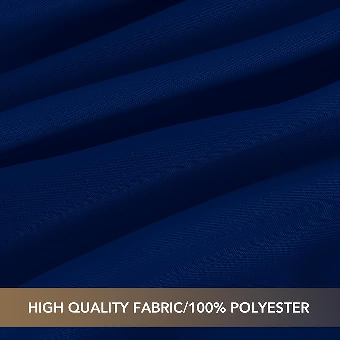 sancua Navy Blue Tablecloths for 8 Foot Rectangle Tables, 6 Pack - 60x120 Inch - Washable Fabric Cloth Table Cloth, Reusable Polyester Table Covers for Wedding Party, Banquet, Independence Day