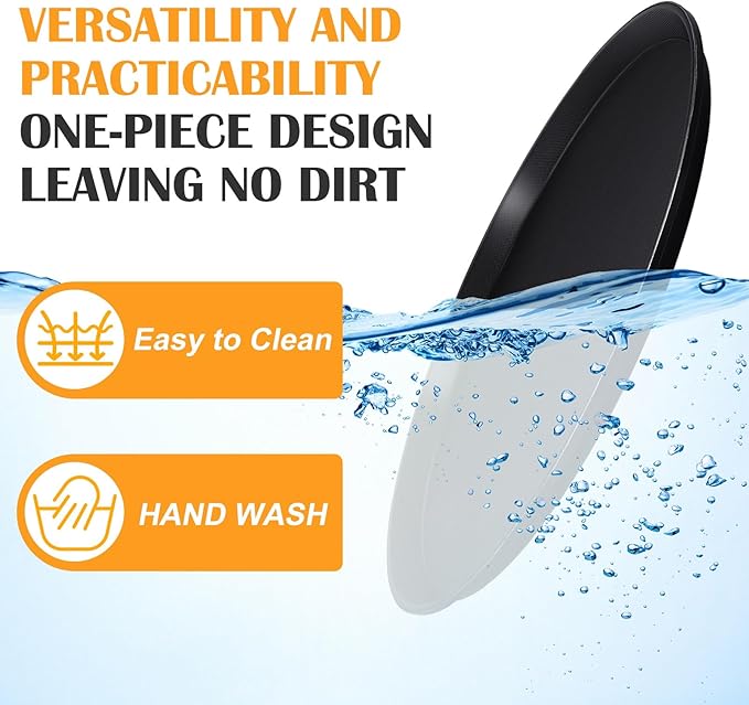 6 Pcs 16 14 11 Inch Restaurant Serving Trays Extra Large Serving Pallets Black Plastic Non Slip Round Pallets Large Food Crawfish Server Trays for Home Restaurant Kitchen Cafeteria Bar Hotel