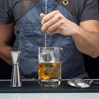 Bar Spoon: 12.5” Stainless Steel Cocktail Mixing Spoon, Long Handle Spiral Design with Weighted Teardrop End (Set of 2)