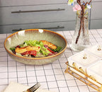 Large Pasta Bowls 56 Oz, soup bowl soup plate, Set of 2, Serving, Salad, Dinner, deep Plate/Wide Bowl, Microwave, Oven, Dishwasher Safe Kitchen Dinnerware, Modern Porcelain Dishes 10 inch