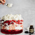 104oz Large Glass Trifle Bowl with Lid, Modern Design Clear Glass Round Dessert Centerpiece Serving Bowl for Laying Ice Cream Cakes, Salad, Fruit, Microwave & Dishwasher Safe
