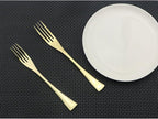 Flatware Set 18/10 Stainless Steel Mirror Polished Champagne gold Cutlery - Silverware Utensil Set of Steak Knife Dinner Fork Knife Spoon Salad Fork Dessert Spoon,24 Piece Service for 4