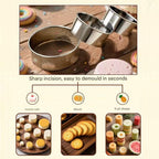 6 Packs Large Biscuit Cookie Cutter Set,Stainless Steel Round Cookie Cutter Molds,2/3/3.5/4/5/6 Inch, Large 6" 5" Cookie Baking Tool Set with Accessories for Pastry,Donut,Fondant,Cake,Cookie,Dumpling