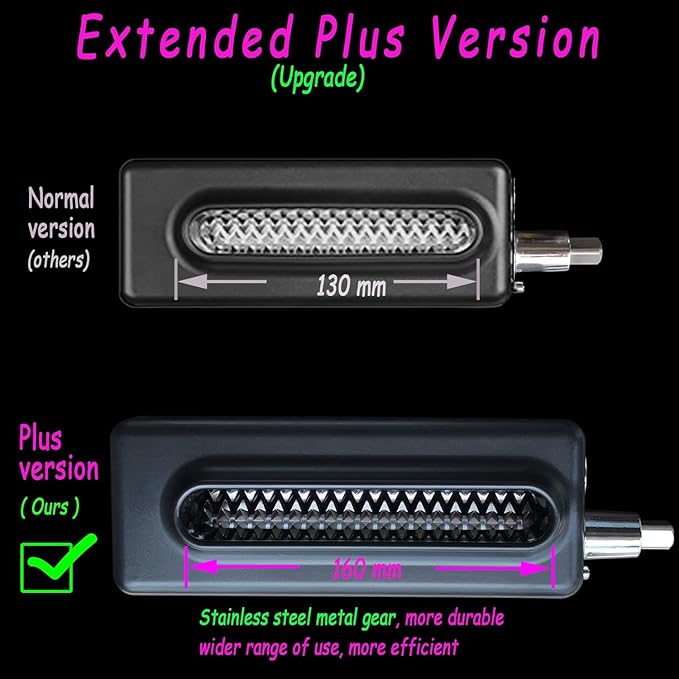 【PLUS】Meat Tenderizer for All KitchenAid Household Stand Mixers- Mixers Accesssories Attachment with Stainless Steel Gears, Black【Improved Extended New Version】