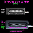 【PLUS】Meat Tenderizer for All KitchenAid Household Stand Mixers- Mixers Accesssories Attachment with Stainless Steel Gears, Black【Improved Extended New Version】