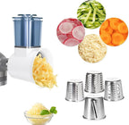 Slicer Shredder Attachment for Stand Mixer, Salad Machine with Vegetable Slicer, Salad Maker, Food Slicers Cheese Grater Attachments for Mixer Dishwasher Safe (Beige)