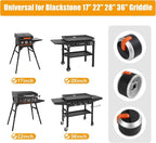 LS‘BABQ Grill Gas Control Knobs, Replacement Parts for Blackstone 17" 22" 28" 36" Gas Griddle,Grill Valve Griddle Knobs, 4 Pack