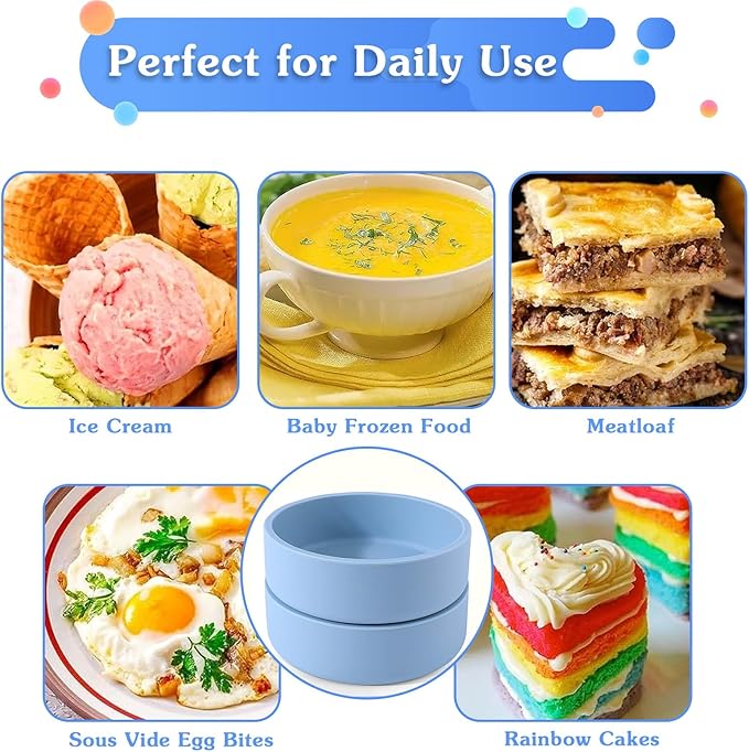 3Pcs ZHYEEDAA Air Fryer Egg Mold, Silicone Egg Molds, Individual Egg Bite Maker Reusable Egg Molds, Microwave Egg Cooker, BPA Free, Dishwasher Safe