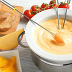 6PCS Stainless Steel Fondue Forks - 9.5 Inch, Colored Coding, Set of 6 for Hot Pot, Barbecue, Fruits, Vegetables