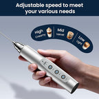 Milk Frother Rechargeable Handheld-Electric Whisk 3 Speed Adjustable, Coffee Frother Wand with 3 Stainless Whisks, Electric Foam Maker, Drink Mixer Blender for Latte Cappuccino Matcha Egg