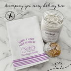 Funny Sourdough Baking Kitchen Towels, Gifts for Sourdough Bakers Tea Dish Towels for Kitchen, Baking Lover Gifts Decorative Hand Towels, 16x24 Inch Purple