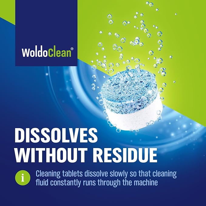 2-Phase Cleaning Tablets for Espresso Machines 25 Tablets - compatible with Breville, Jura, Bosch, Philips, Casabrews, KitchenAid, De'Longhi, Ninja