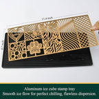 Ice Press Craft Modern Ice Molds Stamps For Cocktails Whiskey Bourbon Maker Brass Custom Ice Cube Stamp Fast Patterns Bartender Accessories