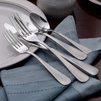 Liberty Tabletop Satin Annapolis 65 Piece Flatware Set for 12 Made in USA