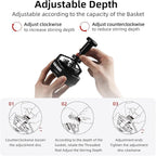 MHW-3BOMBER WDT Tool Espresso 54mm for Breville, Espresso Distribution Tool with Magnetic Base for Barista, Adjustable Depth Needle Distributor Tool, Coffee Stirrer Tools, YU Series Cyclone T5959-OS