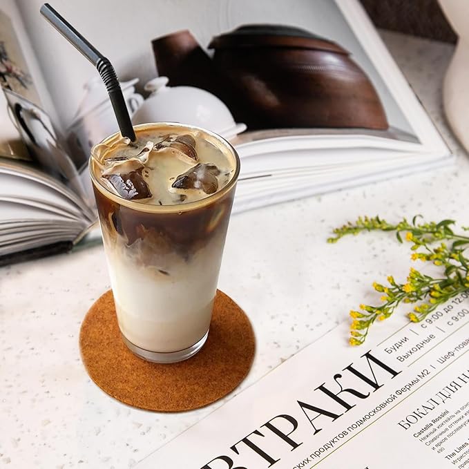 Pint Glasses Set of 6-16 oz Drinking Glasses, Beer Glasses, Tall Glass Cups for Cocktails, Juice & Water - Heavy Duty, Durable, Dishwasher Safe - Perfect for Home, Bar & Kitchen Use