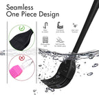 HOTEC 600℉ Heat Resistasnt Basting Brushes, BPA Free Silicone Pastry Brush, Spread Oil Butter Sauce Marinades for BBQ Grill Barbecue Baking Kitchen Cooking Dishwasher Safe (Black 2)