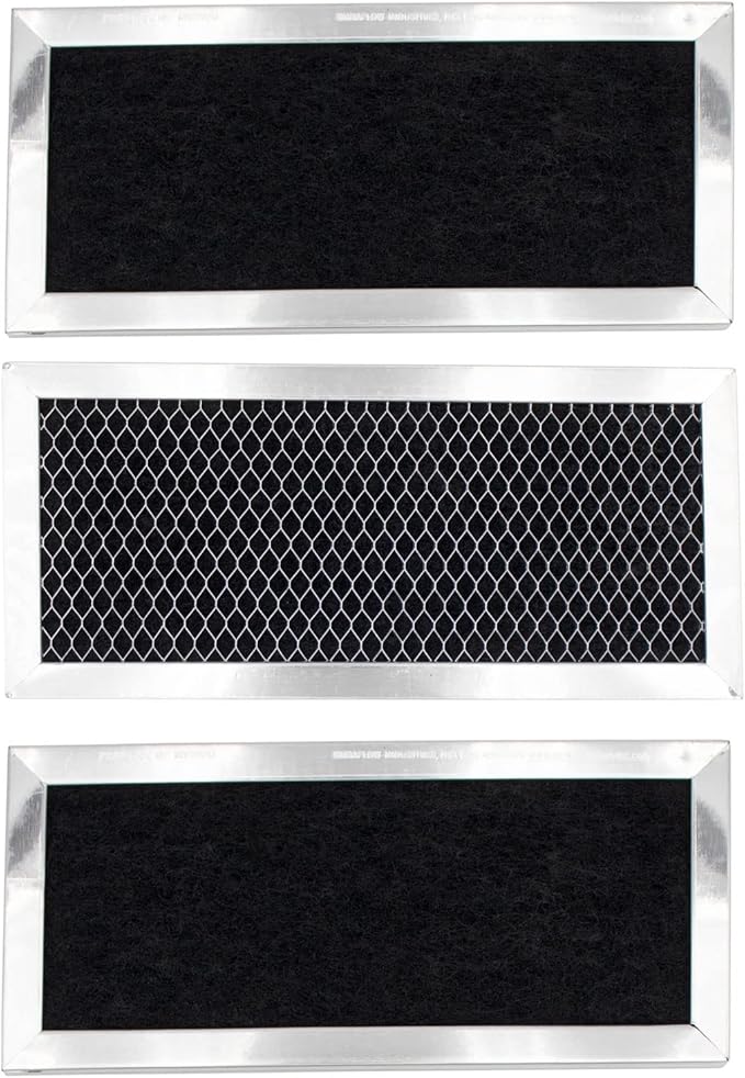 Supplying Demand DE63-30016G DE63-00367H 3 Pack Microwave Carbon Filter Replacement 4 x 8-3/4 x 3/8 Inches