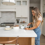 Authentic Wood and Ceramic Tortilla Warmer - Tortilla Holder with Lid - Bread Warmer - Pancake Holder- Roti Box - 8.5 Inches