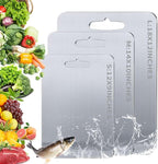 Titanium Cutting Boards for Kitchen, Pure cut Titanium Cutting Board Double Sided Cutting Boards - Easy to Clean for Kitchen Outdoor Camping，Dishwasher Safe, Food Grade Quality (12''L x 9''W)