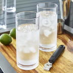 US Acrylic Classic Clear Plastic Reusable Drinking Glasses (Set of 6) 16oz Water Cups | BPA-Free Tumblers, Made in USA | Top-Rack Dishwasher Safe