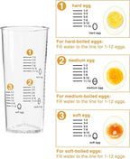 Evoloop Rapid Egg Cooker Electric 12 Eggs Capacity, Soft, Medium, Hard Boiled, Poached, Omelet Maker Egg Poacher & Vegetable Steamer, BPA Free Tray(Grey)