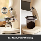 Electric Conical Burr Coffee Grinder, Coffee Bean Grinder with Smart 60S Timer, 60 Precise Adjustable Grind Settings for Espresso, 2-12 Cup, Easy to Clean, Durable & Quiet, G9010B White