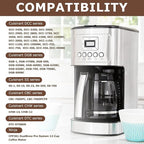 KEEPOW Reusable Coffee Filter Replacement 12-Cup, Compatible with Cuisinart Coffee Makers, Gold Tone Coffee Filter Basket 10-12 Cup