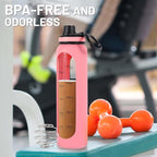 Glass Shaker Bottle 34oz/1L Pink Glass Protein Shaker Bottle With Shaker Ball Large Shaker Bottles for Protein Mixes Portable Powder Mixer Blender Water Bottle for Gym Workout Sports