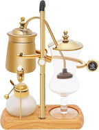 Balance Syphon Coffee Maker, 400ml Siphon Brewer, Elegant Retro Coffee Pot, Retro-Style Vacuum Coffee Brewing, Vintage Coffee Maker, Classic Gold
