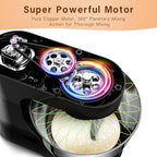 Stand Mixer, Zuccie 4.8QT Kitchen Electric Stand Mixer, 380W Motor Power Food Mixer, 8+P-Speed Dough Mixer with Dough Hook, Wire Whip & Beater, Black