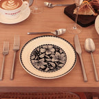 Silverware Set Flatware Set Matte Silver Cutlery Set with Hexagon Handle Forged Stainless Steel 20 Pieces for Home Hotel Use Service for 4