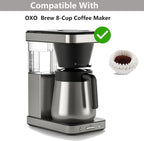 100 Count Coffee Filters,Paper Filter Compatible With OXO Brew 8-Cup Coffee Maker,Work With Single-Serve Accessory Brew Basket For 1-4 Cups (1-4 Cup)