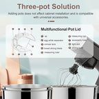 Stand Mixer, 5.5 Quart, 10 Speed Tilt-Head Food Mixer, Kitchen Electric Mixer with SS Bowl, Copper Motor, Beater, Dough Hook, SS Egg Whisk (300W Black)