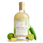 Dirty Pelican Cocktail Mixers - Spicy Jalapeno Margarita - Skinny & Organic Drink Mixes for Cocktails - Low Calorie Mocktails - Low Sugar - Vegan - Gluten Free - No Preservatives - 750ml (1 Bottle)
