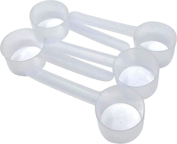 1.5 Tablespoon (23 mL) Long Handle Scoop for Measuring Coffee, Pet Food, Grains, Protein, Spices and Other Dry Goods (Pack of 5)