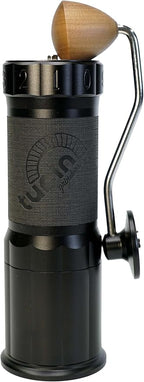 Turin H40 V2 Manual Coffee Grinder – 40mm Stainless Steel Burr, Adjustable for Espresso, Pour Over, French Press, Aluminum Body with Walnut Handle, Magnetic Dosing Cup, 30g Capacity