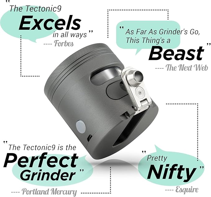 MANUAL Grinder AUTOMATIC Dispenser Large 2.5" Aluminum Alloy, for HOME & KITCHEN ONLY (Midnight)…