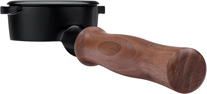 Normcore 58mm E61 Bottomless Naked Portafilter, Titanium PVD Coating Group Head with Genuine American Walnut Handle, Fits Lelit, Flair 58, ECM, Rocket, Sanremo, Synesso, VBM Espresso Machines