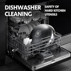 3-Piece Hybrid Stainless Steel Cookware Set-12 Inch Wok with Lid,10 Inch Frying Pan,12 Inch Skillet with Lid-Non Stick,PFOA Free,Dishwasher&Oven Safe,Induction Compatible