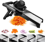 ZHANG XIAO QUAN SINCE 1628 Mandoline Food Slicer for kitchen, Adjustable Stainless Steel Mandoline Vegetable slicer Julienne, Onion Potato Chip French Fry vegetable slicer