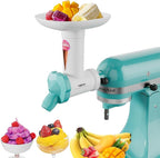 Dairy Free Ice Cream Maker Attachment for KitchenAid Stand Mixer, Frozen Yogurt and Sorbet Maker, Soft Serve Dessert Machine, Dishwasher Safe for Kitchen aid Ice Cream Attachment