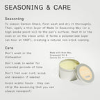 Made In Cookware - Seasoned 17" Round Carbon Steel Griddle - (Like Cast Iron, but Better) - Professional Cookware - Crafted in Sweden - Induction Compatible