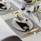 30-Piece Gold Hammered Silverware Flatware Cutlery Set Service for 6,304 Thickened Stainless Steel Cutlery Knife,Fork and Spoon Set,Dishwasher Safe,Gift Package for Wedding Housewarming