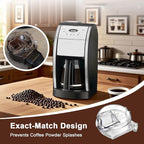Clear Grinder Assembly Lid Compatible with Cuisinart Coffee Grinder Maker Models DGB-500 DGB-500BK DGB-600 DGB-600BCC DGB-625 Replace#: DGB-500GLID