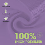 Pureegg Rectangle Table Cloth 60" x 84" – Durable Polyester Tablecloth Offers Reusable & Washable Protection, Ideal for Outdoor Party, Picnic, Wedding, Banquet and Birthday, Lavender