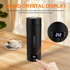 Portable Electric Kettle （110V）, Travel Tea Kettle, 316 Stainless Steel Premium Liner, 4-speed Temperature Adjustment with Auto Shut-off and Boil-Off Protection black